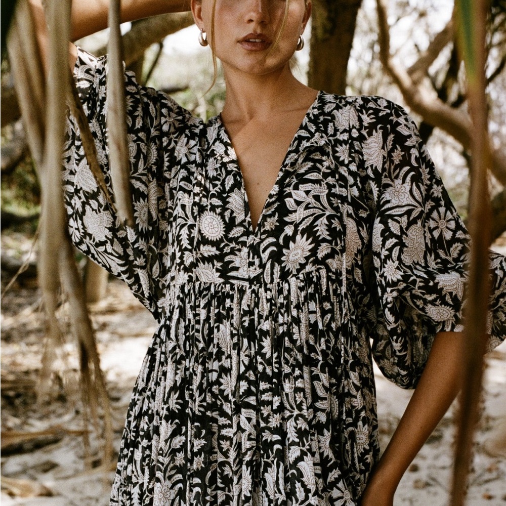 Daughters of India, Kyra Midi Dress Pepper 2XL (US size 12-14) NWT - Picture 3 of 7